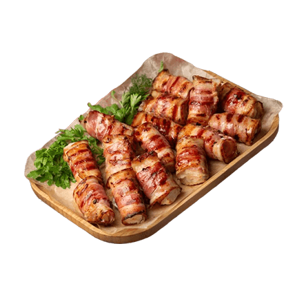 Рулетики с беконом